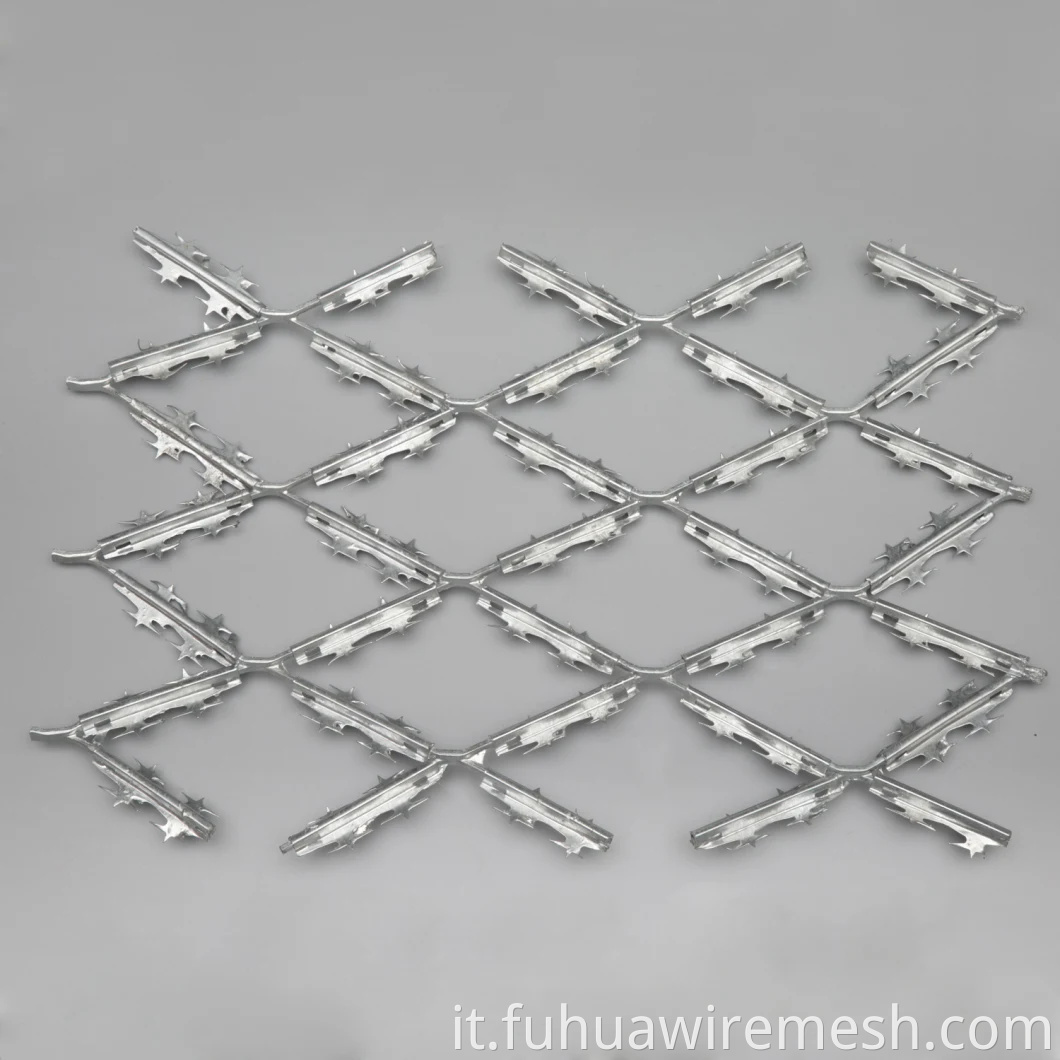 Pesante recinzione di mesh rasoio espanso galvanizzata